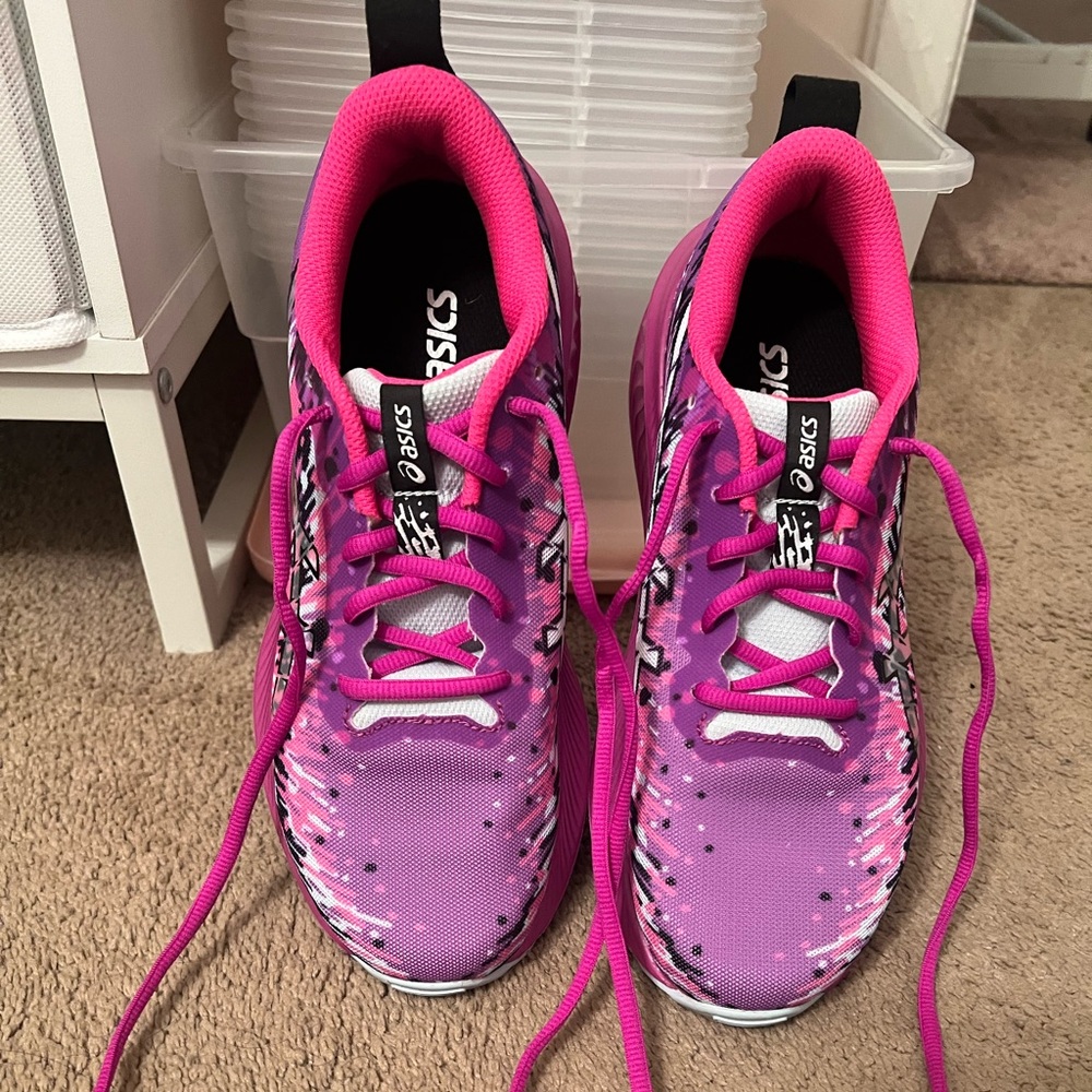 Asics Pink and Purple Athletic Sneakers